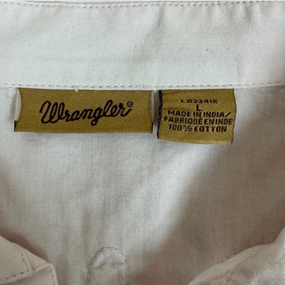 Wrangler Womens Ombre Pink Embroidered Western Button Down Shirt‎ Size L - Picture 3 of 10